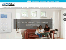 Tablet Screenshot of herosec.ch